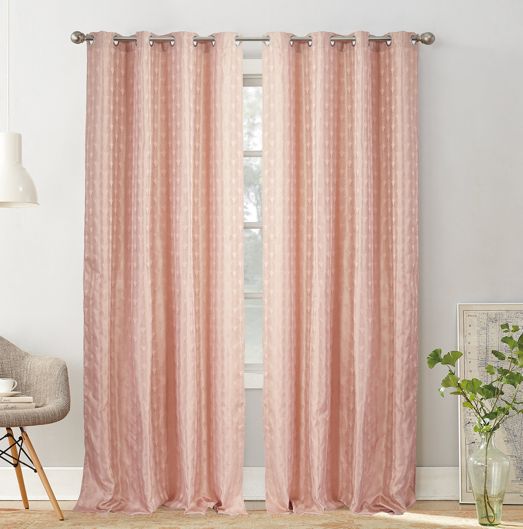 Home Decoration Fancy Jacquard Curtain 