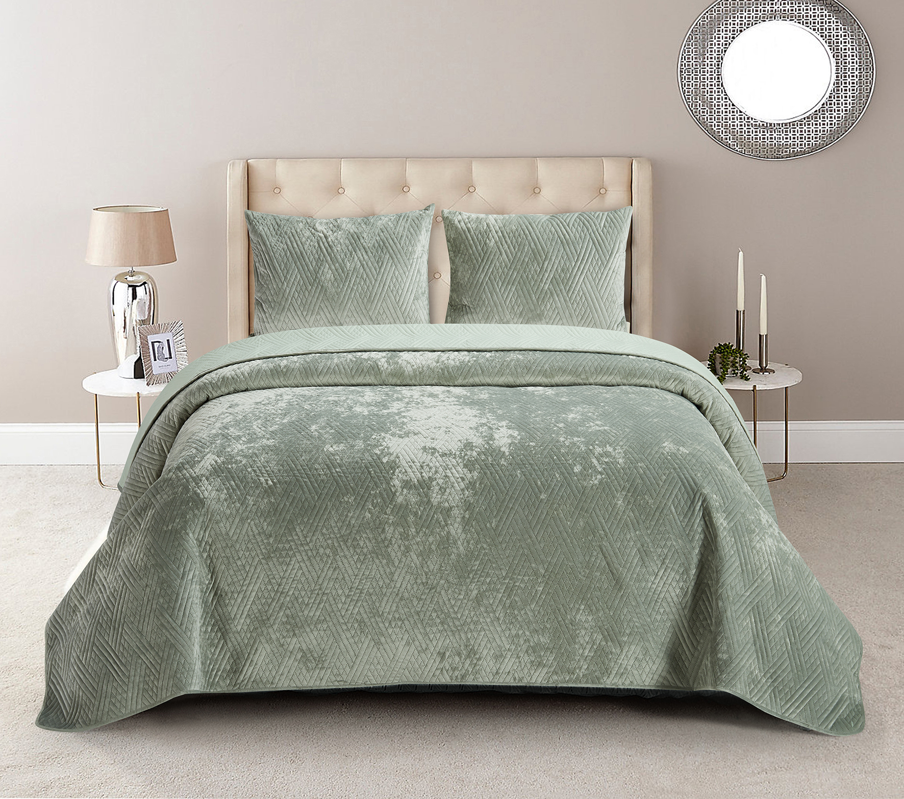 New Hot Beauti Products 100% Polyester Ultrasonic Greek Velvet Blanket