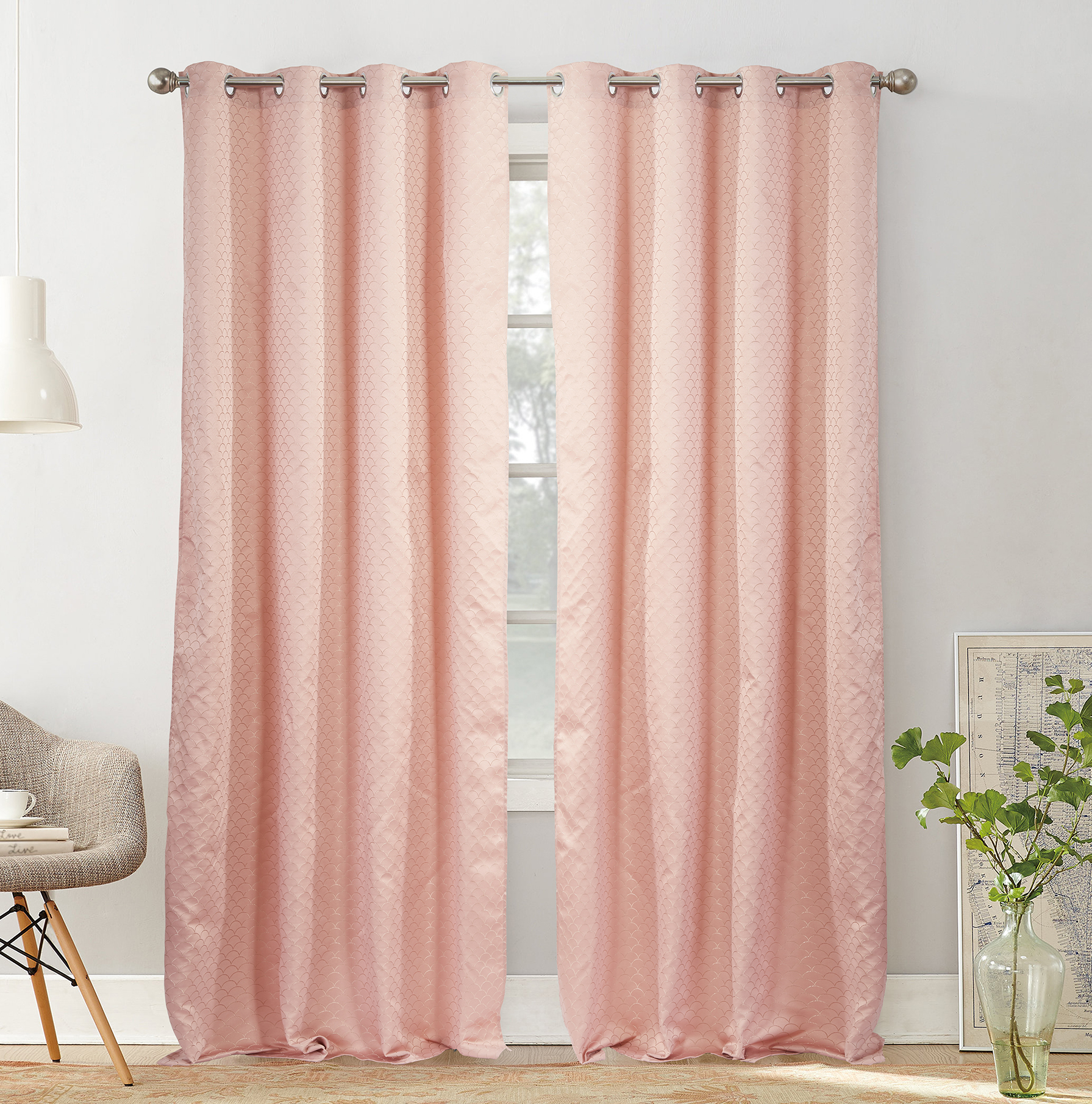 Nice Curtain Jacquard Fabric Luxury Curtains for The Living Room 