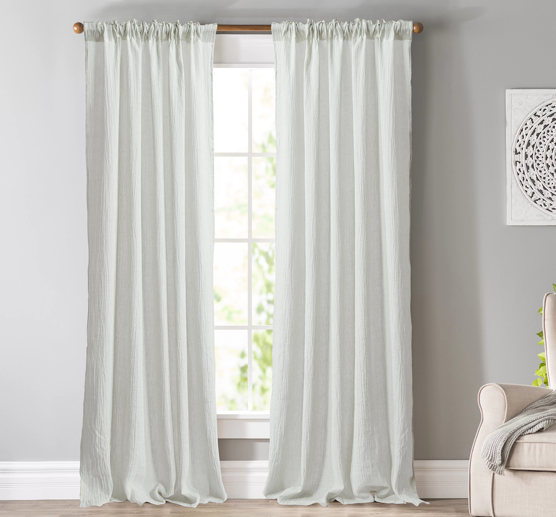 Curtain with Functional Tape New Design Soft Linen Fabric Elegant Bedroom Curtains for The Living Room