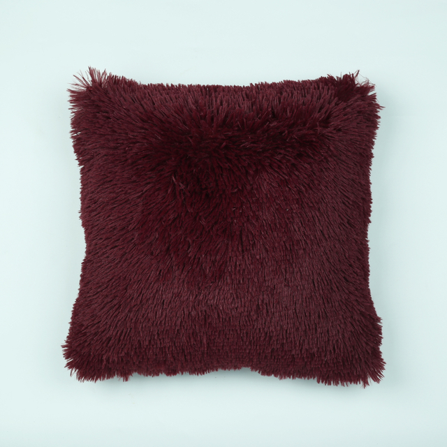 Soft Fur Plush Cushion Cover Home Decor Pillow Covers Living Room Bedroom Sofa Decorative Pillowcase Shaggy Fluffy Pillow Covers