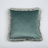 Velevt Cushion Pillowcase with Tassels Fringe 100%polyester Cushion 18x18 Inch