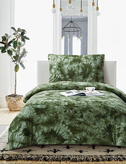 Hot Sale 100% Cotton Tie-dyed Bed Sets Bed Sheets And Pillowcases Best 