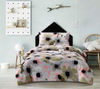 Hot Selling Printed Poly Filling Queen/King Size Bed Set, 100% Polyester Microfiber Comforters Sets