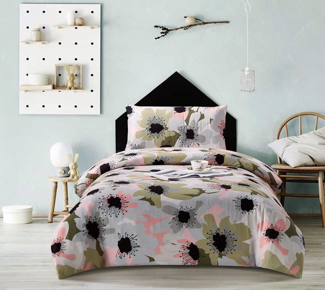 Hot Selling Printed Poly Filling Queen/King Size Bed Set, 100% Polyester Microfiber Comforters Sets