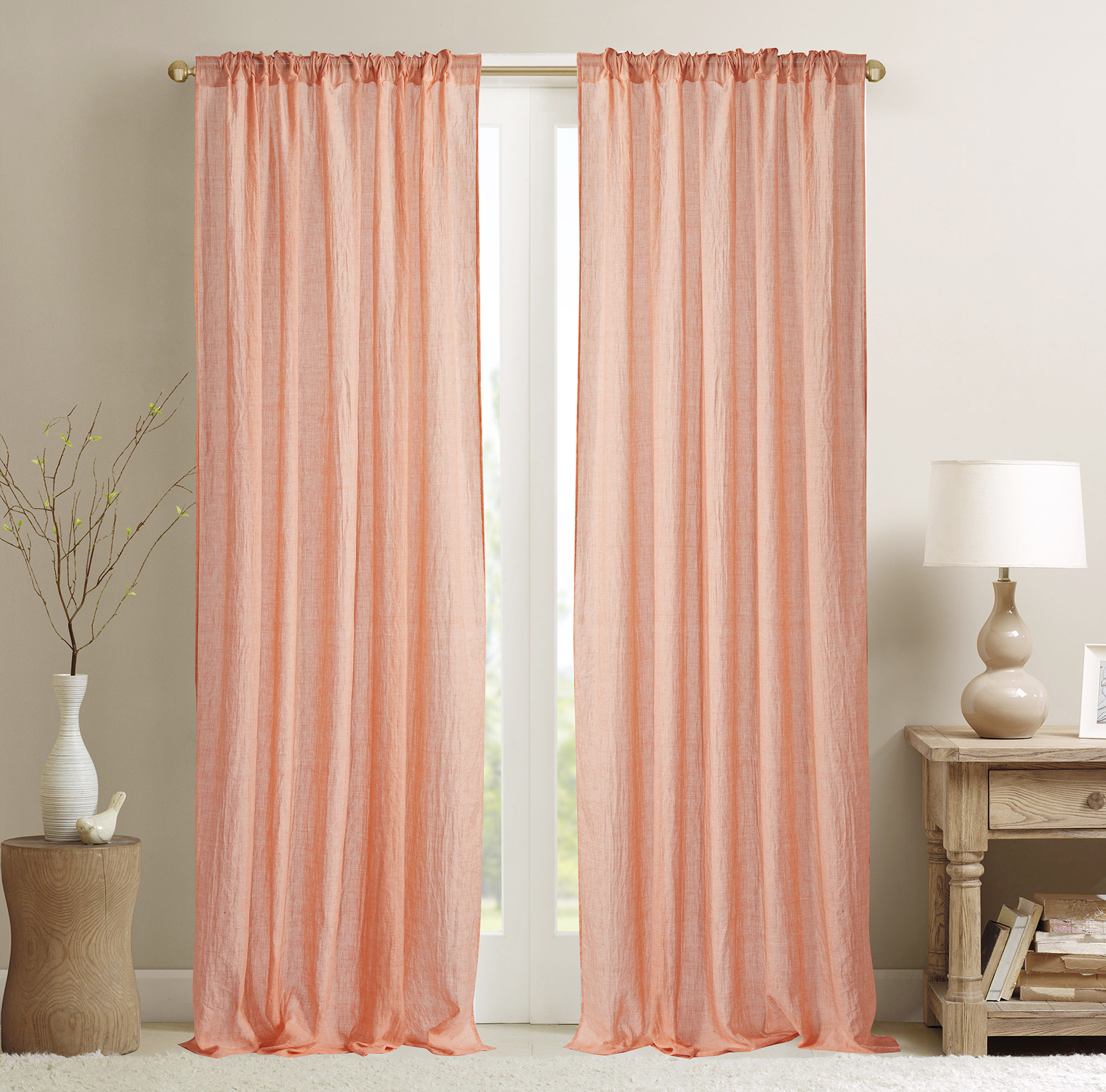 High Quality Yarn Curtain with Functional Tape 