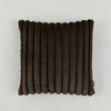 Factory Price Wholesale Stripe Faux Fur Pillow Cover Mongolian Style Plush Jacquard Rabbit Fur Cushion