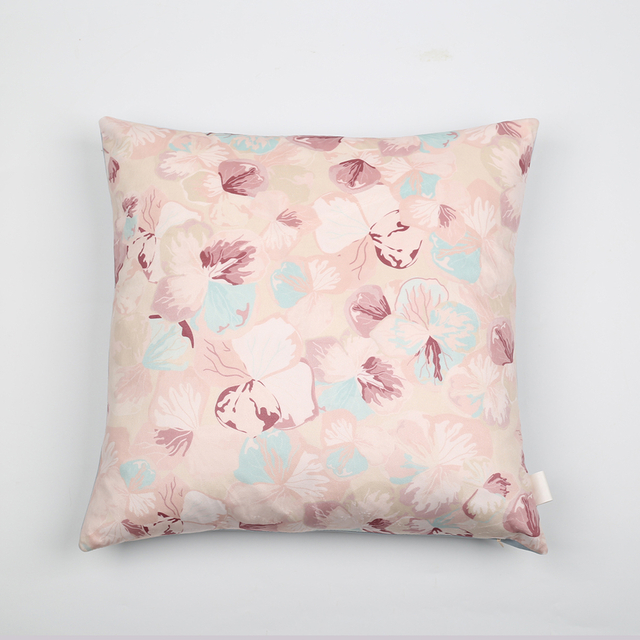 Garden Plants Leaves Digital Print Outdoor Velvet Cushion Insert Pillow Cover