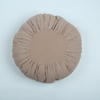 Solid Wrinkle Round Cushion Round Pillow Decoration Cushion Home Decorative