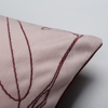 Embroidery Velvet Throw Pillow Case Decorative Couch Cushion Cover Soft Sofa with Zipper Hidden, 18"x18"