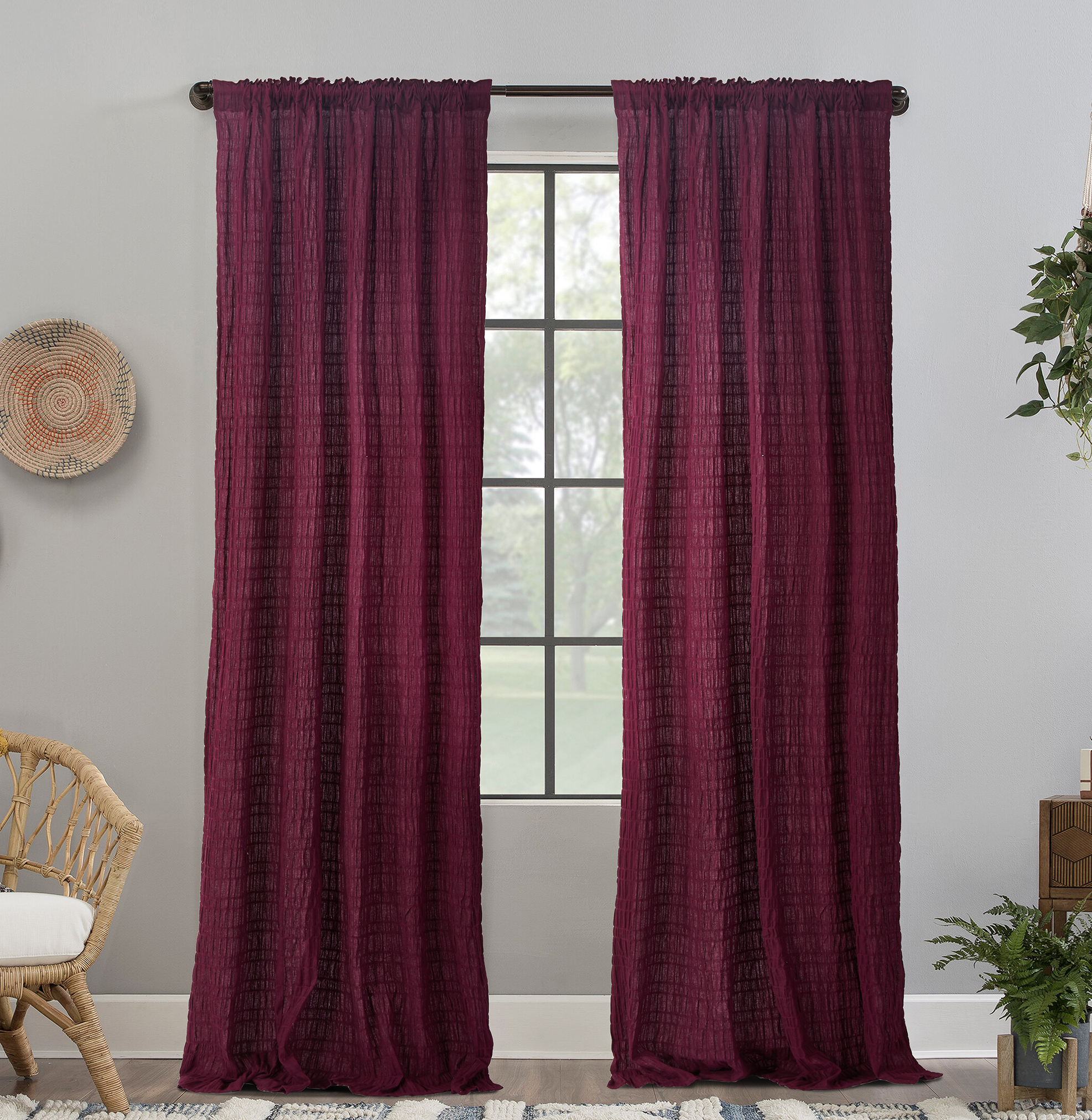 Factory Direct Sales High Quality Cotton/spandex Curtain for Living Room