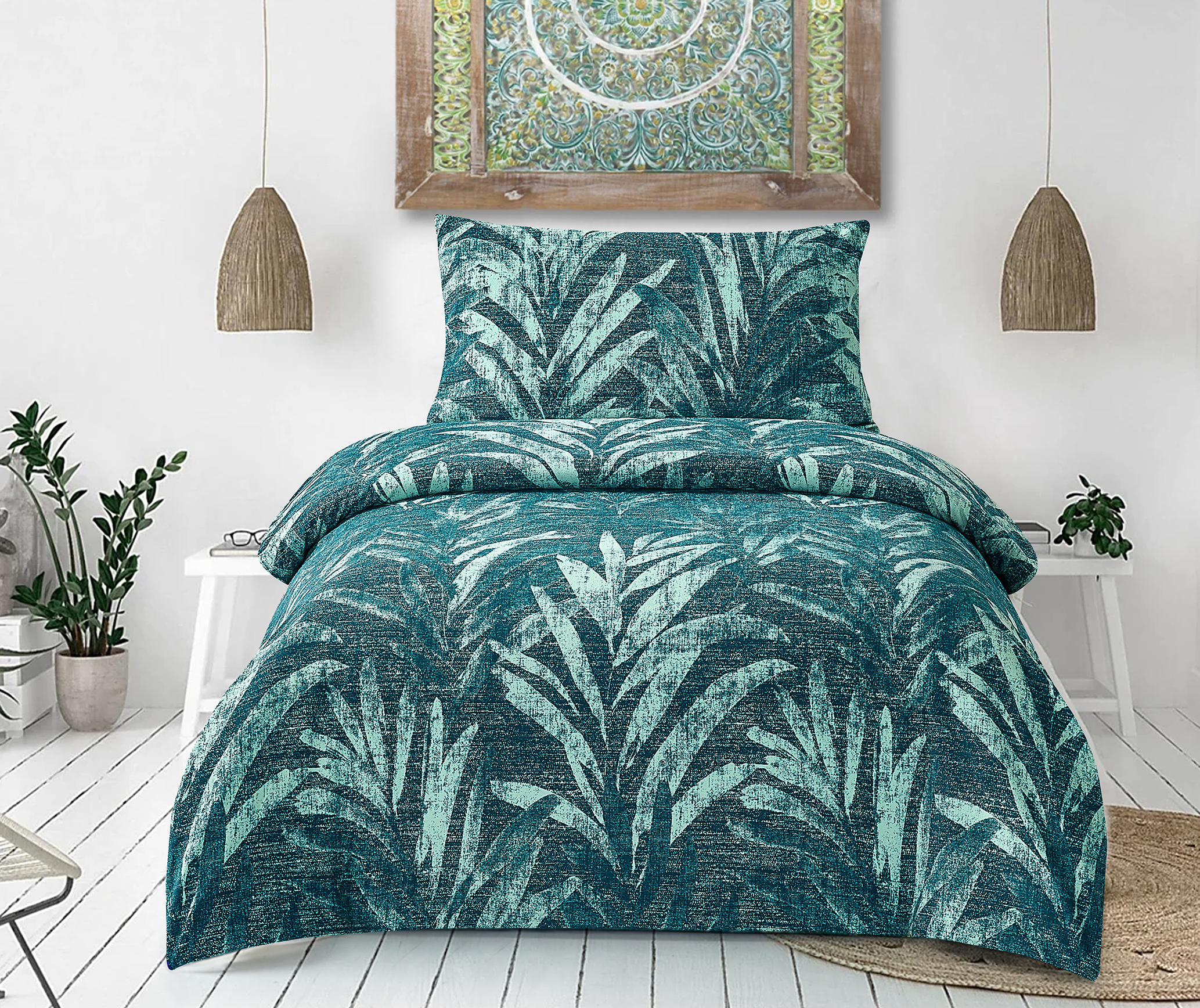 Cotton-like Velvet Bedding Set Digital Print Bed Sets