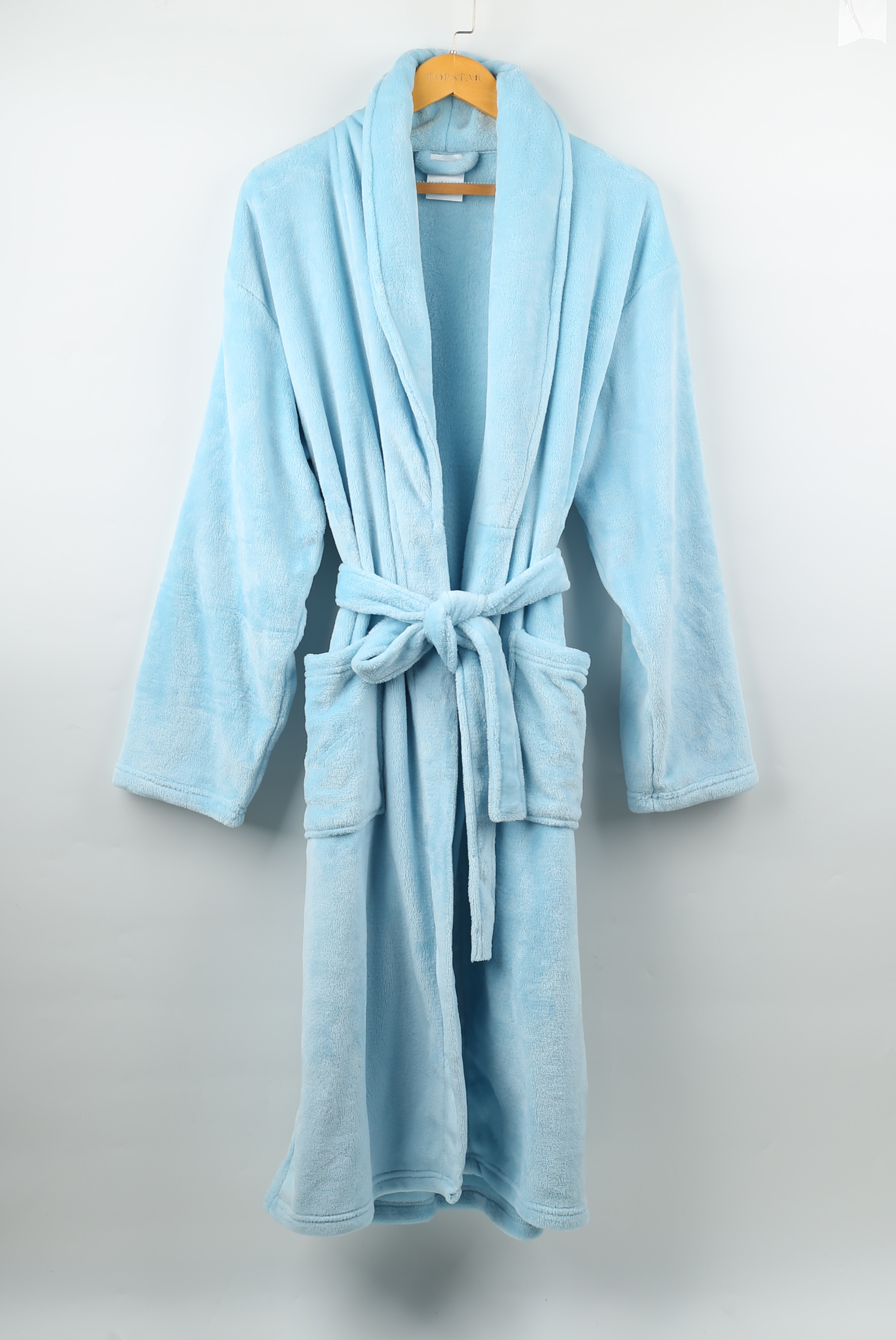 Wholesale Flannel Robe Home Custom Couple Solid Luxury Hotel Bathrobe