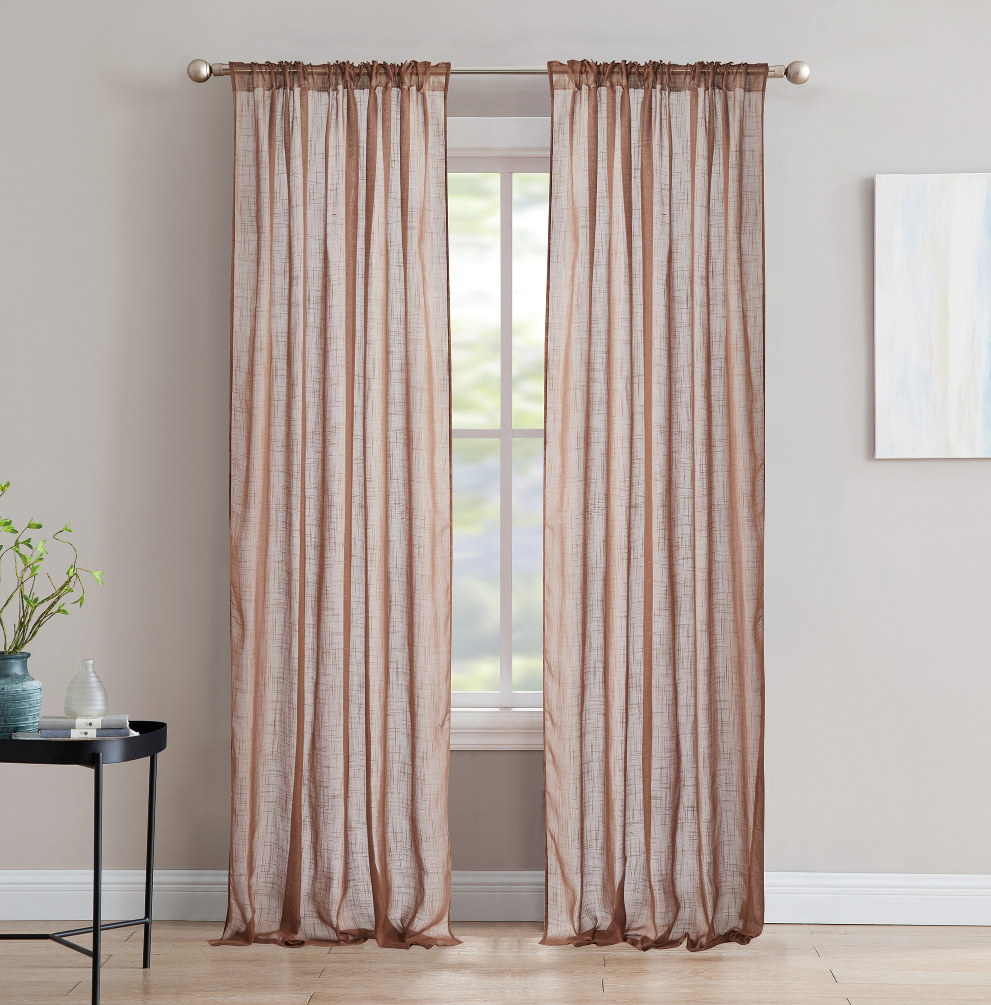 Wholesale Sun Shade Home Living Room Window Curtain with Functional Tape