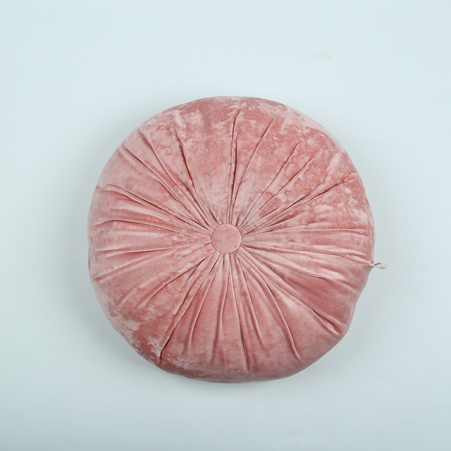 Round Cushion Pumpkin Velvet Pillow Throw Cushion Office Waist Pillow Sofa Pillow