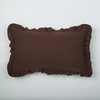 Wholesale Home Decorative Custom Sofa Cushion Case Pillow Cover With Ruffle Edge