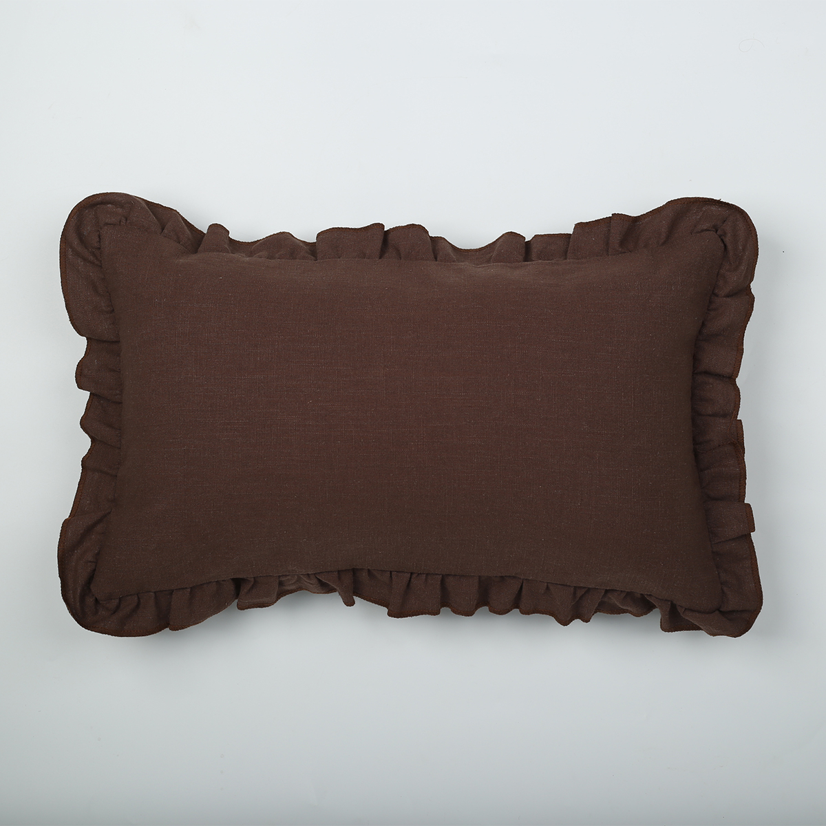 Wholesale Home Decorative Custom Sofa Cushion Case Pillow Cover With Ruffle Edge
