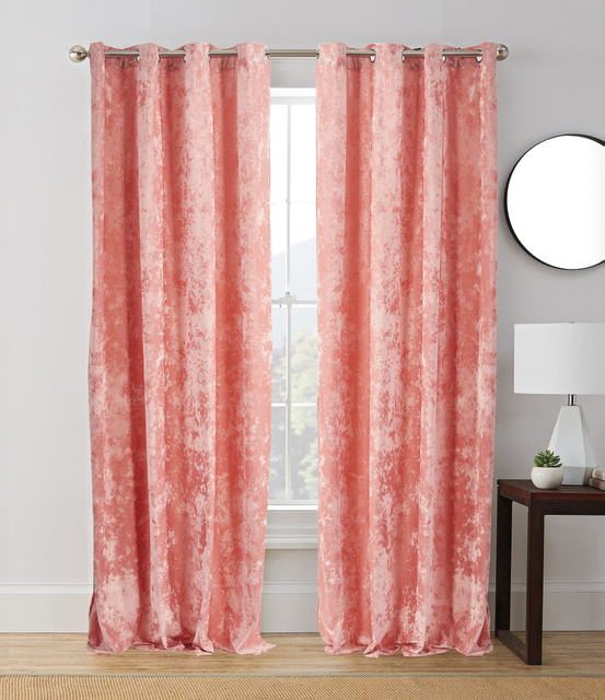 Velvet Luxury Curtains Fabric Blackout Curtain Solid Color Black Out Curtain Blackout For Living Room