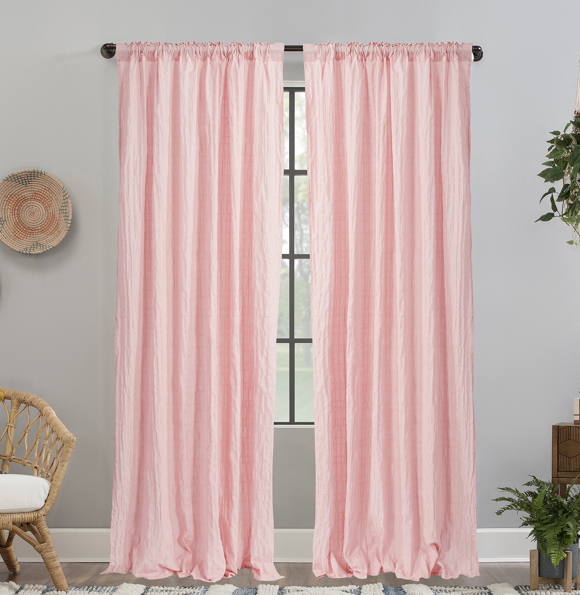 Factory Direct Sales High Quality Cotton/spandex Curtain for Living Room