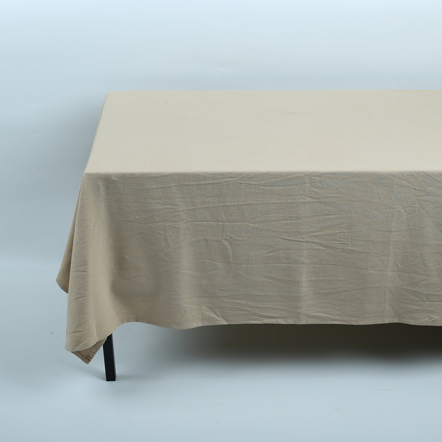 Hot Sale One Layer Solid Tablecloth Linen/viscose