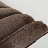 Factory Price Wholesale Stripe Faux Fur Pillow Cover Mongolian Style Plush Jacquard Rabbit Fur Cushion