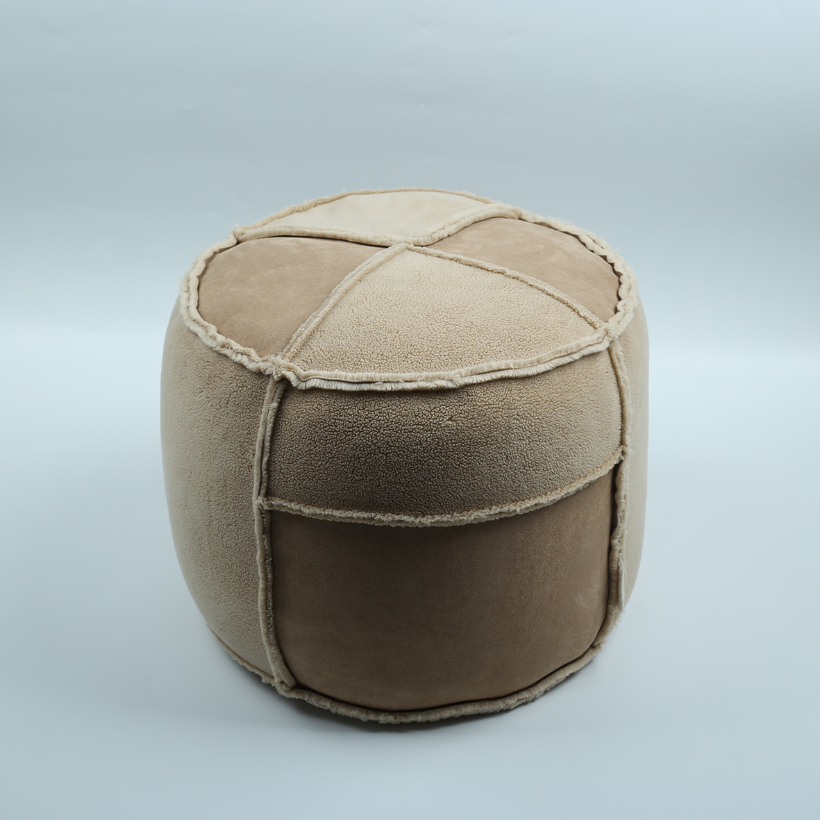 New Design Style Home Poufs Split Joint Pouf with 720g Foam Filling