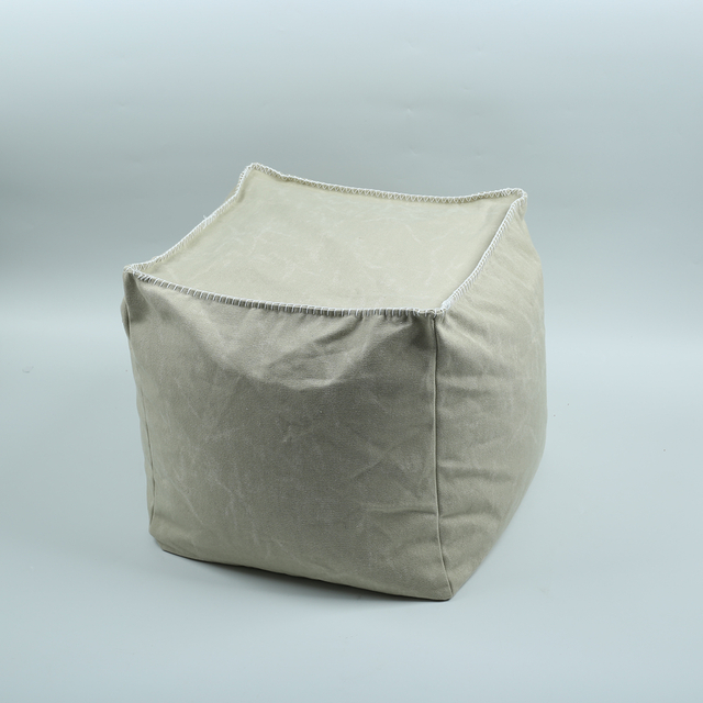 New Design Pouf with Overlocked Edge for Bedroom And Garden