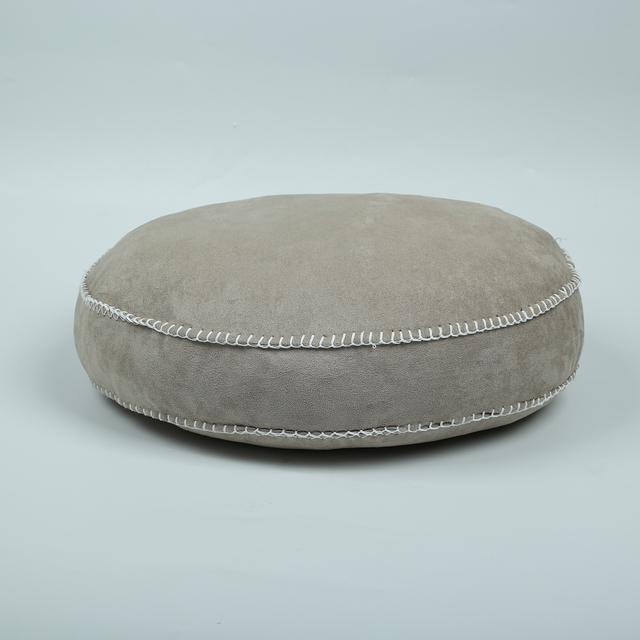 Kids Home Decor Seat Cushion Toy Baby Round Throw Pillow Cover for Couch with Overlocked Edge