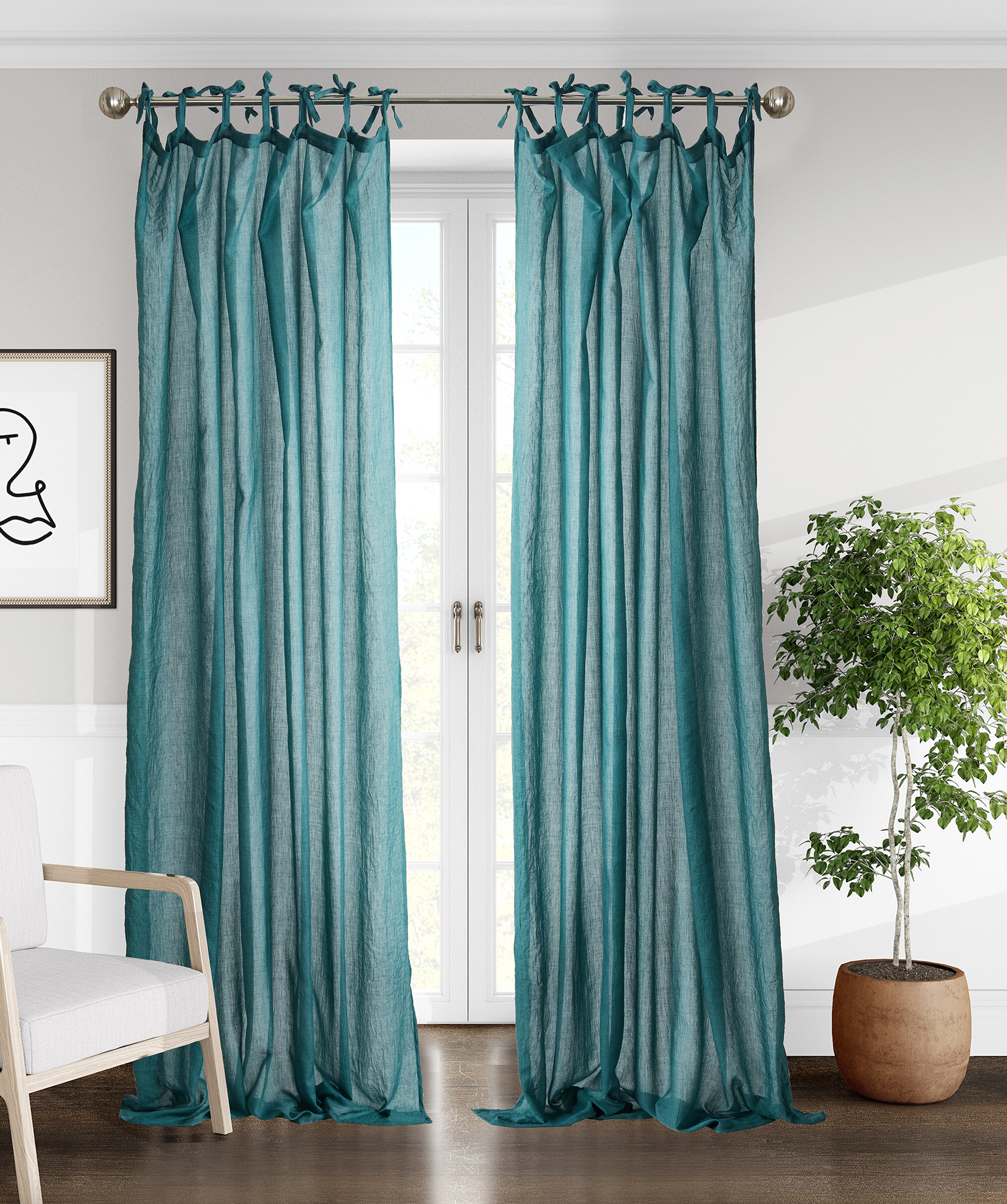 High Quality Wholesale Custom Modern Style Design Yarn Curtain