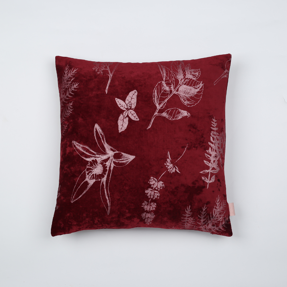 Wholesale Foil Print Cushion Cover for Sofa Decor, Soft Velvet Printed Pillowcase with Zipper