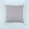 Plain cushion ，Linen-like texture，Cotton tassel