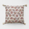 Polycotton canvas cushion with print,Cotton tassels