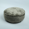 Modern Velvet Pouf for Hotel Room Large Round Pouf