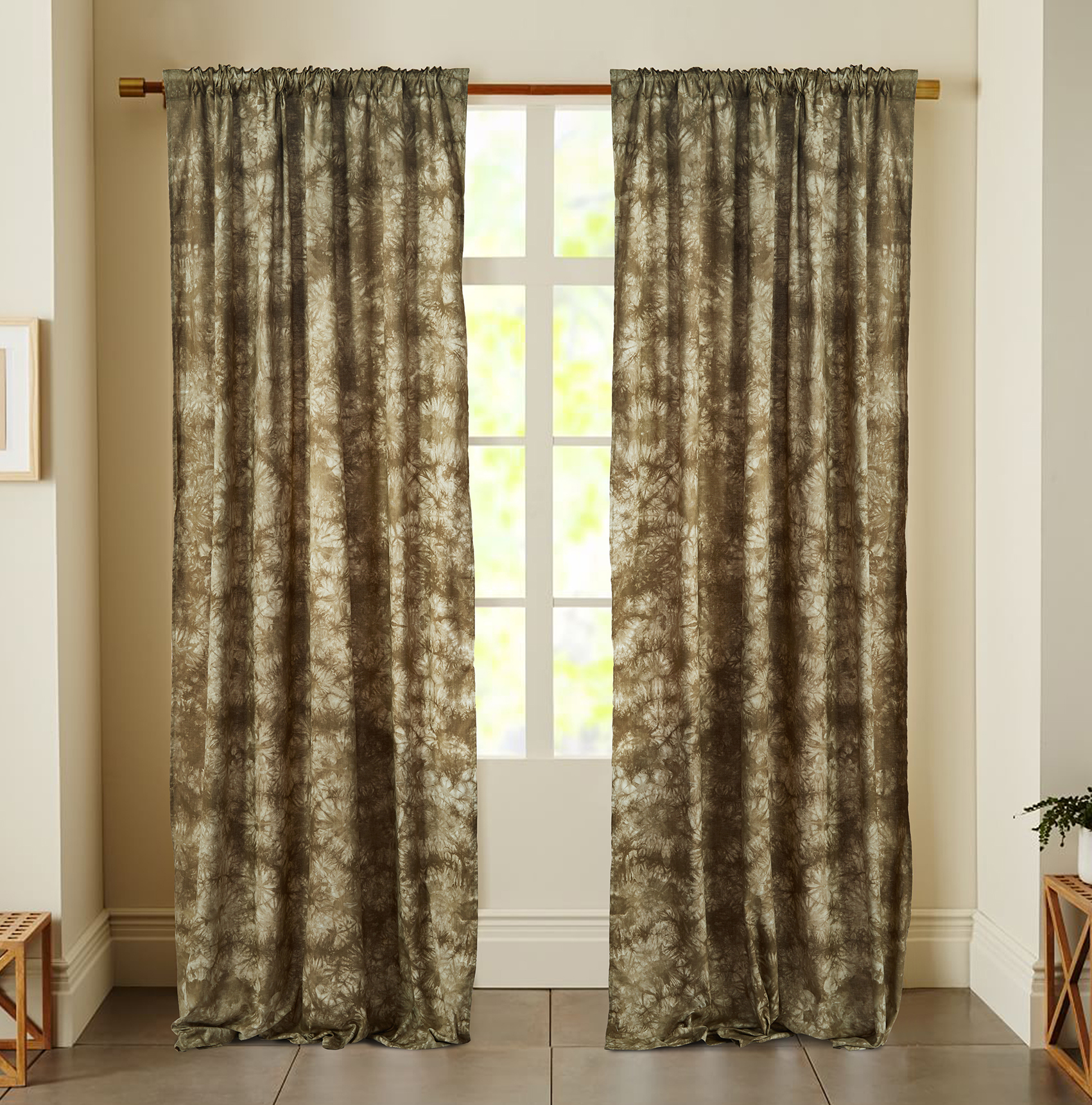 100% Cotton Modern Design Curtain for Living Room