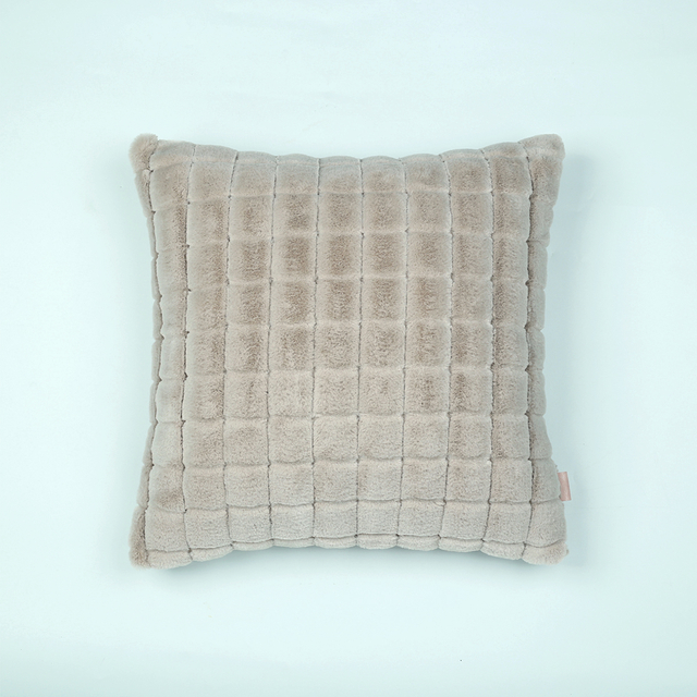 Super Soft Warm Fluffy Square Throw Pillow Decorative Faux Rabbit Fur Cushion Cover For Sofa