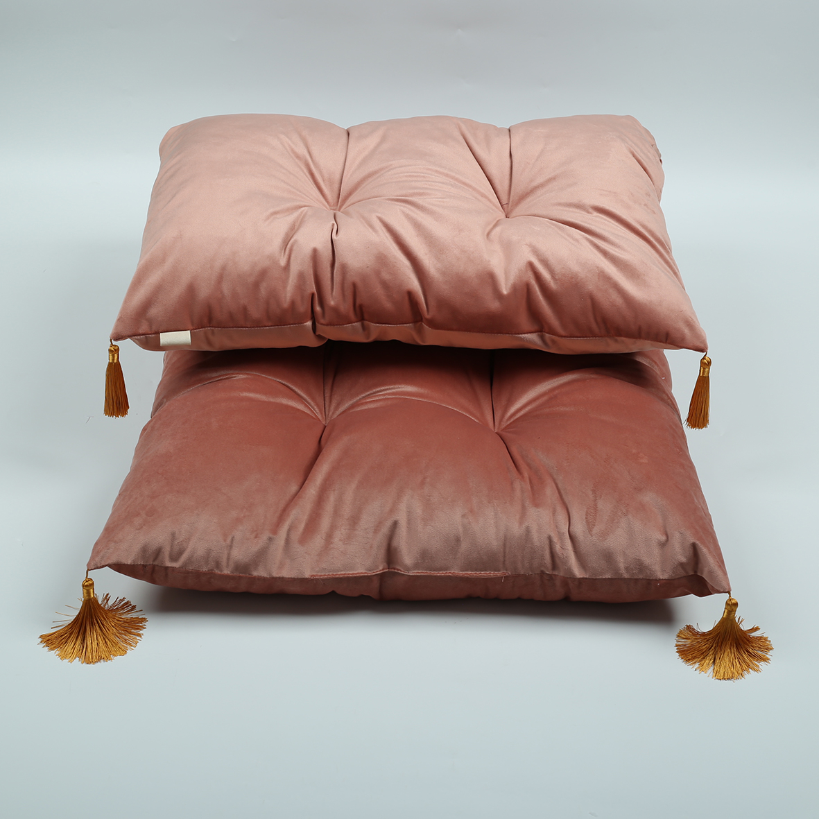 Rectangle Polyester Velvet Floor Cushion Floor Seating Cushions