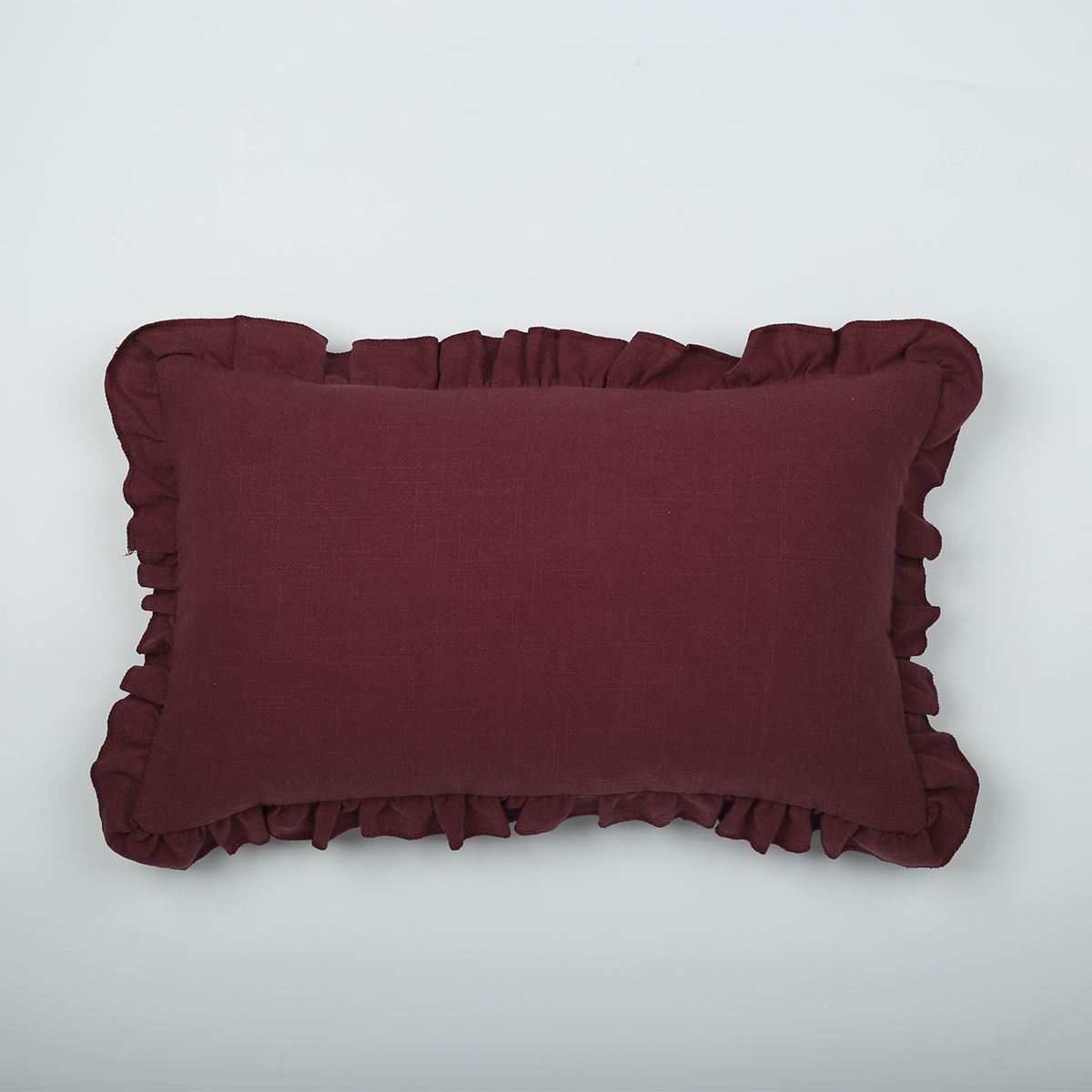 Wholesale Home Decorative Custom Sofa Cushion Case Pillow Cover With Ruffle Edge