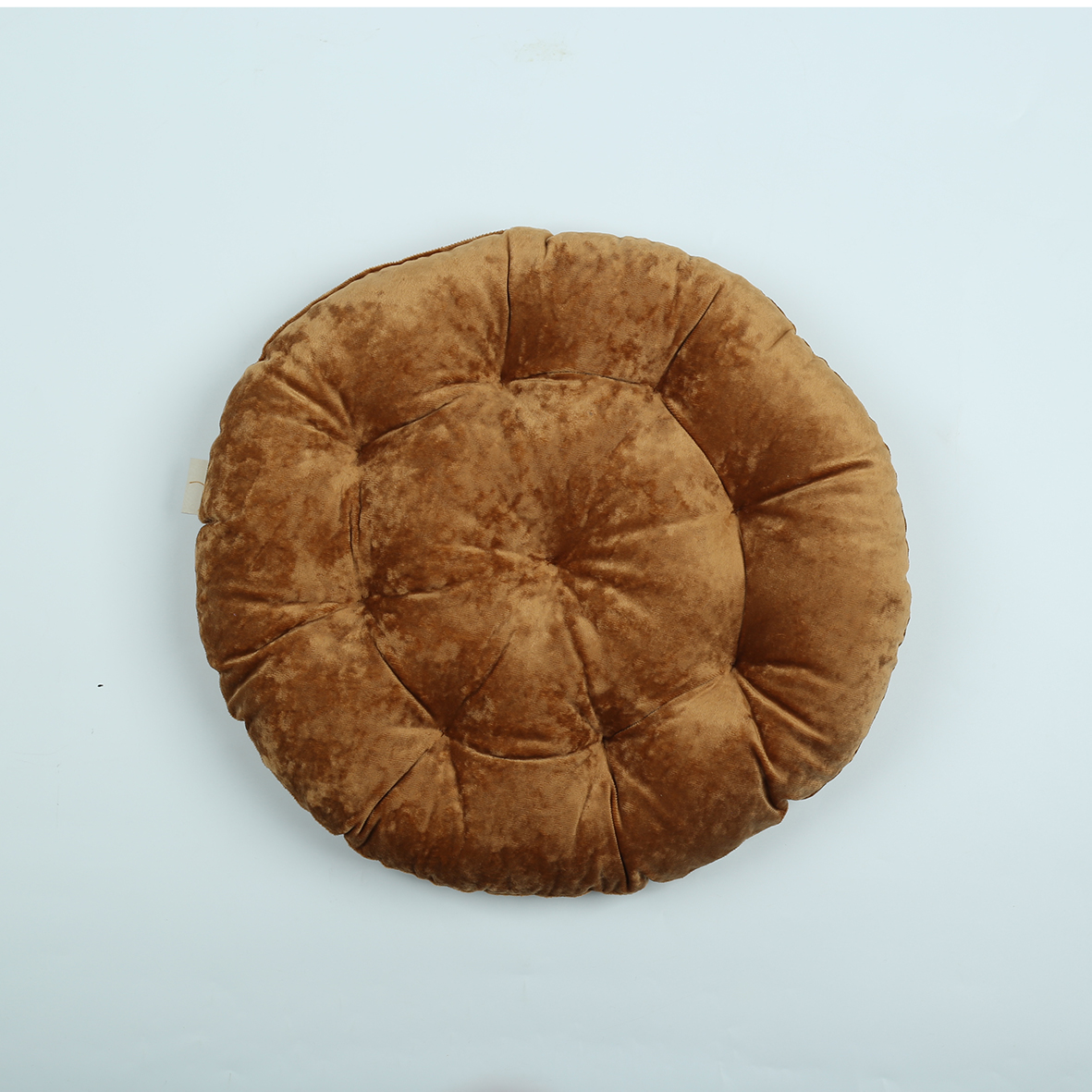 Hottest Solid Plain Velvet Cushion Multi-functional Soft Chair Pad for Guesthouse Hotel Cafe Round Pillow