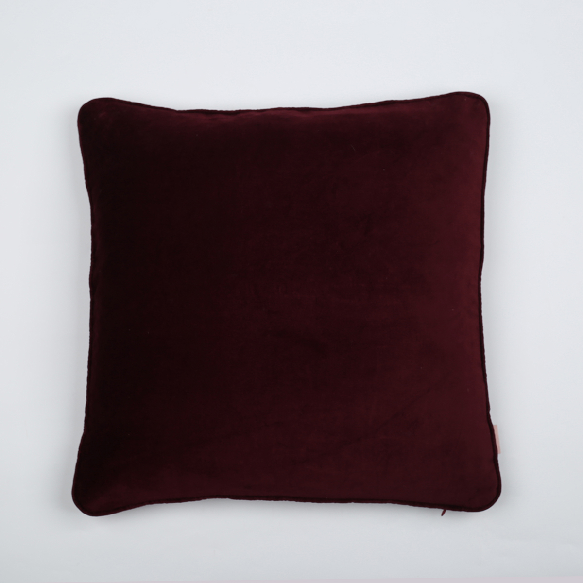 Amazon Super Soft Throw Pillow Cover Square Home Decor Cotton Velvet Solid with Piping Cushion Cover