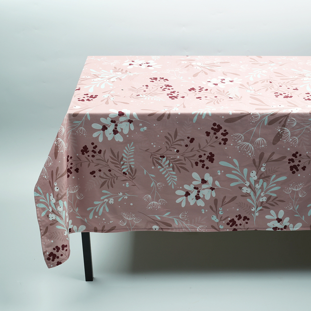 Factory Price Customized Custom Logo Flower Print Polyester Colorful Tablecloth Customized Velvet Tablecloth For Party Birthdays Wedding Festival