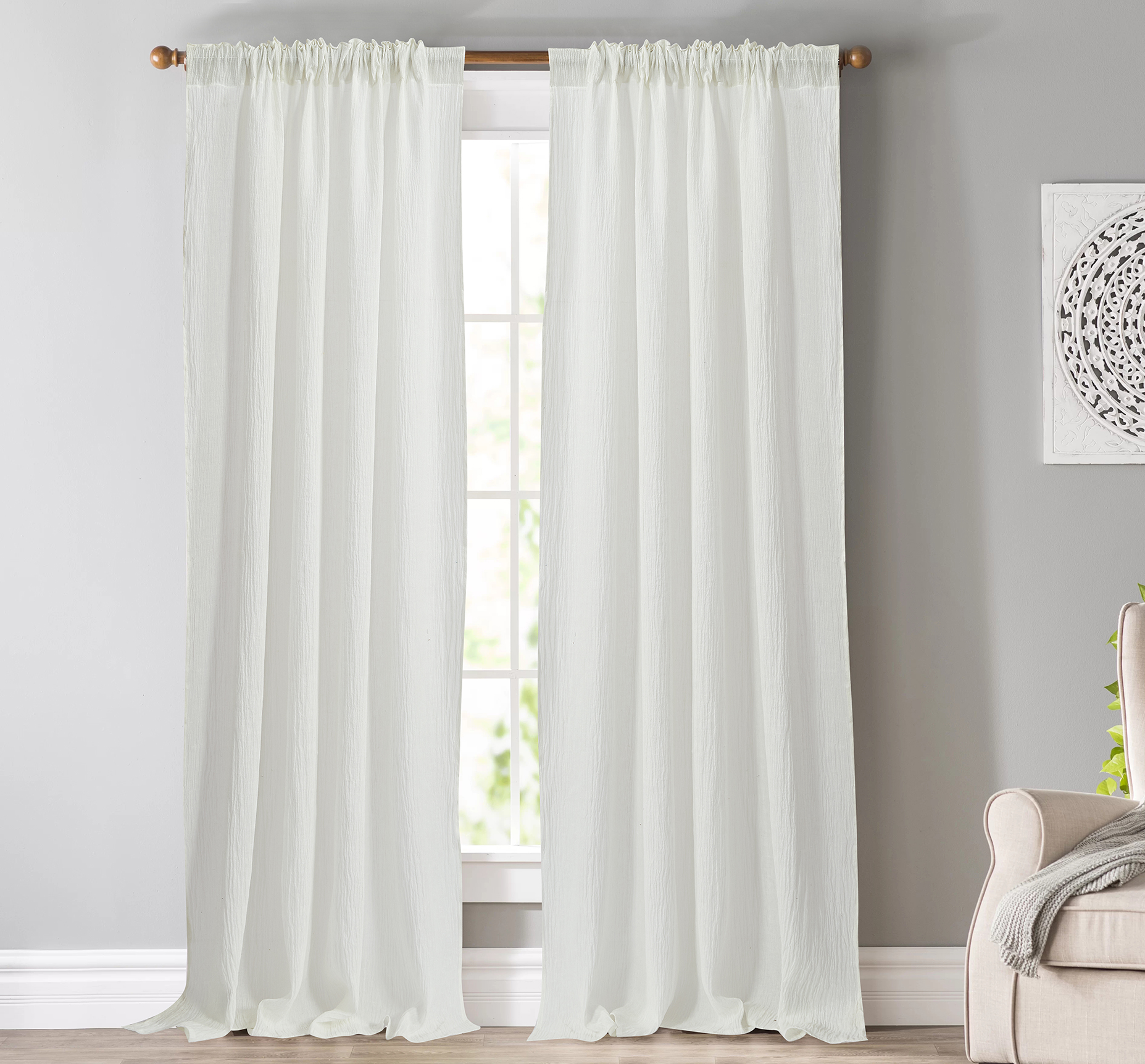 Curtain with Functional Tape New Design Soft Linen Fabric Elegant Bedroom Curtains for The Living Room